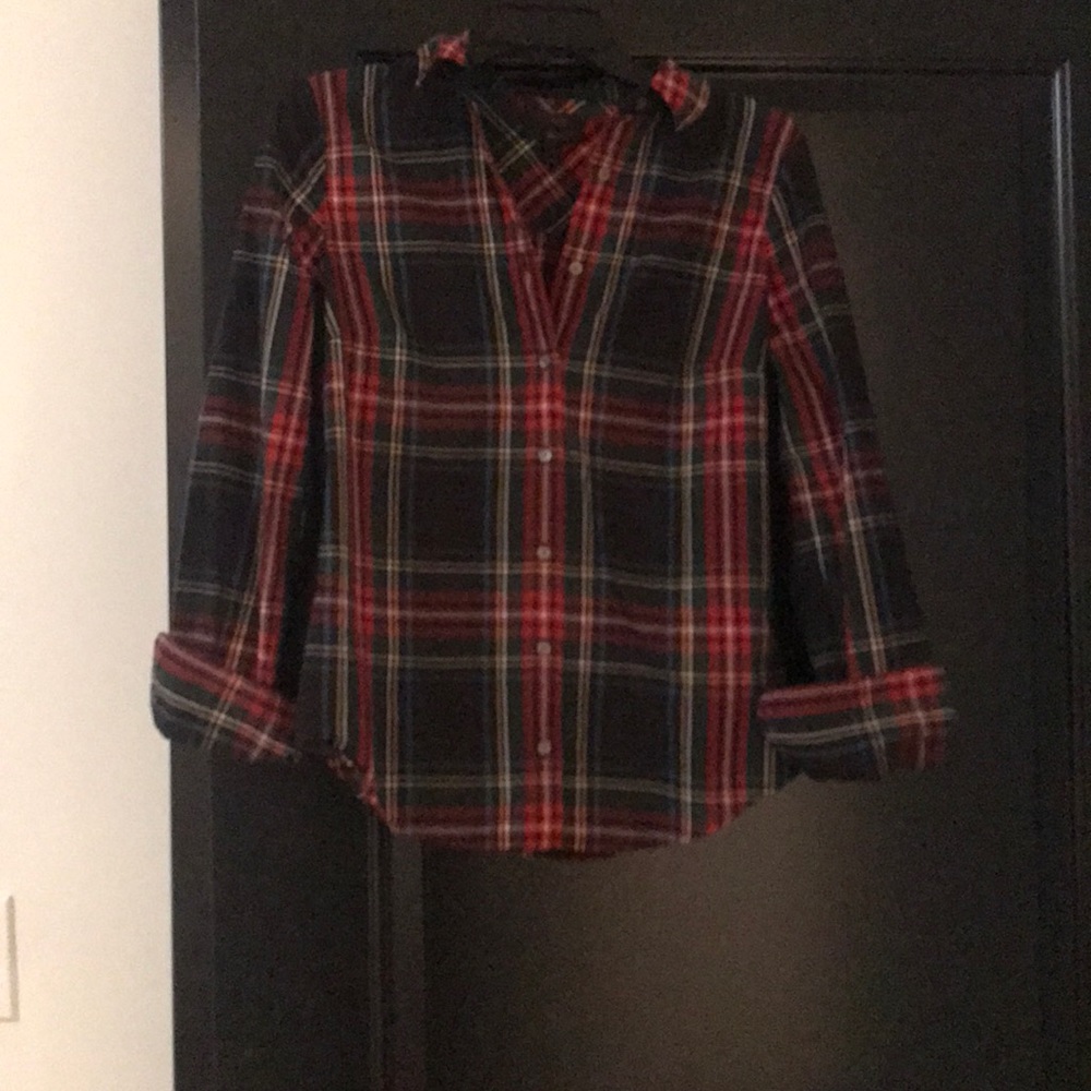 J Crew plaid button down